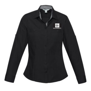 ladies black long sleeve shirt