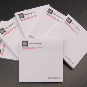 Sticky note pads for corporations