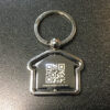 Keyring with QR code