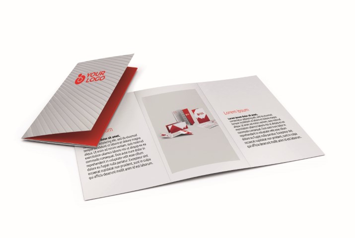 red and white colored newsletter