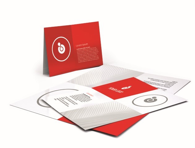 red and white patterned flyer