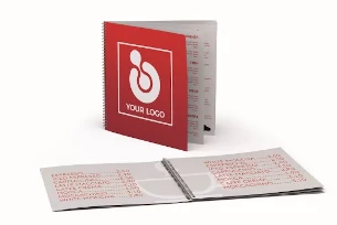 Brochure with corporate logo