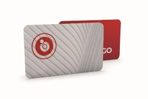 Business card with logo