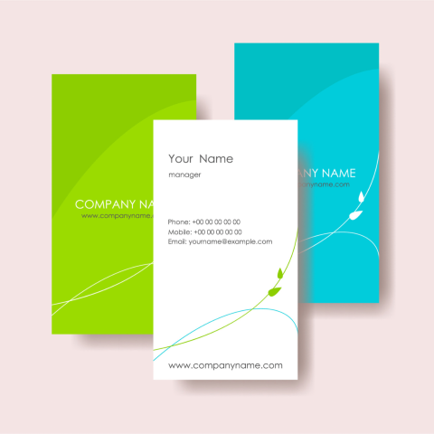variety of business cards for corporations