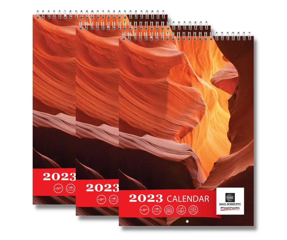 Three 2023 desk-calendars for corporate gift