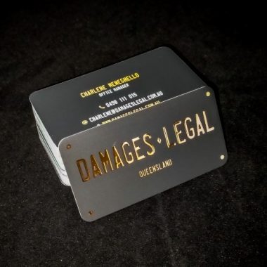 Business Card 10 (Small) Black-gold colored business card